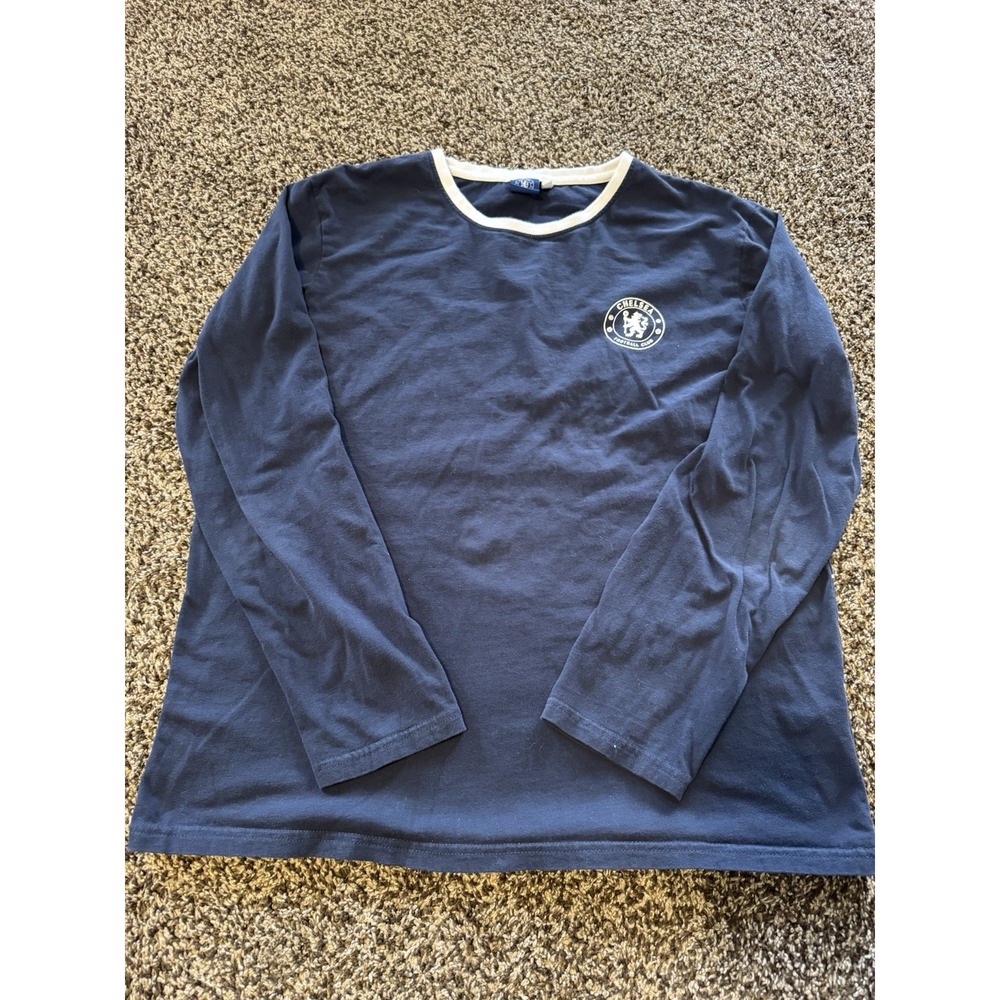 Chelsea Football Club Men's Long Sleeve Size Large Official Merch Blue